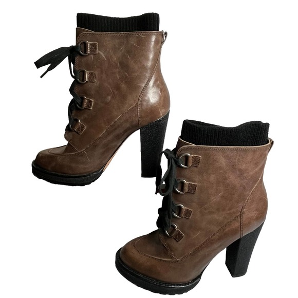 Anthropologie Plenty By Tracy Reese Brown Bootie Womens 7.5 - Picture 9 of 9